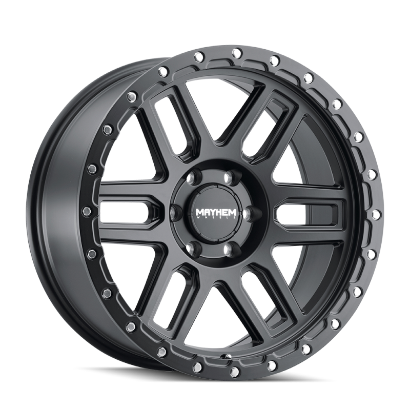 Mayhem 8304 Delta 20x9 / 6x139.7 BP / 0mm Offset / 106mm Hub Matte Black Wheel-thumbmail-1