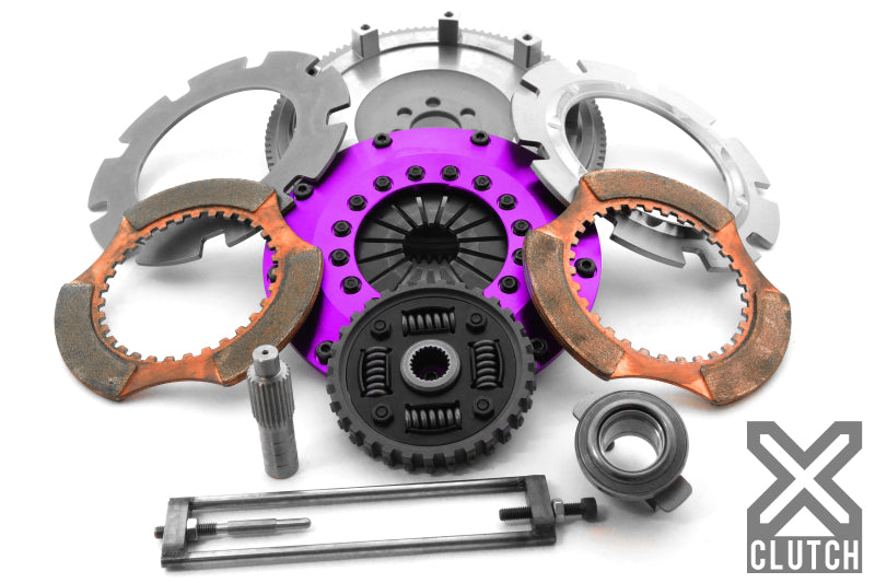 XClutch 07-17 Mitsubishi Lancer EVO X 2.0L 8in Twin Sprung Ceramic Clutch Kit-thumbmail-1