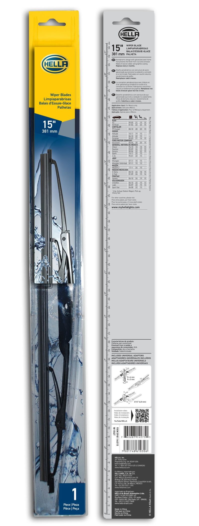 Hella Standard Wiper Blade 15in - Single-thumbmail-6