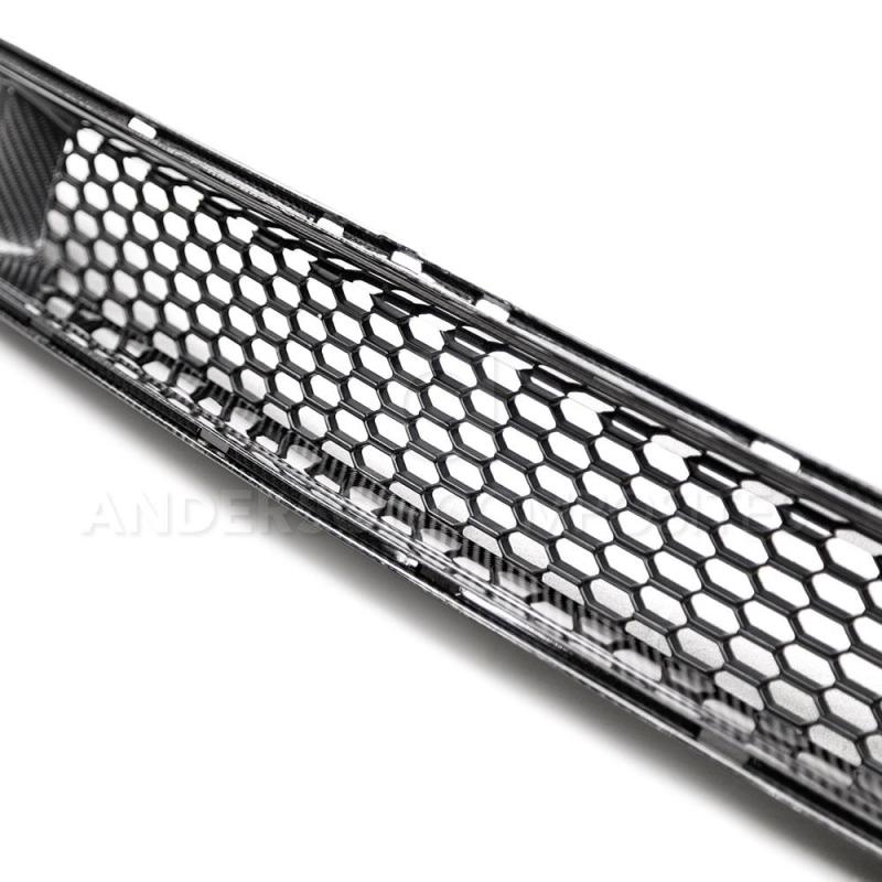 Anderson Composites 15-17 Ford Mustang Front Carbon Fiber Lower Grille-thumbmail-4
