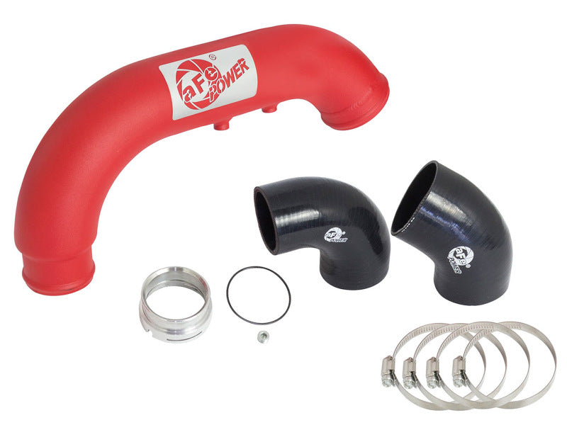aFe BladeRunner 3in Red IC Tube Cold Side w/ Coupling & Clamp Kit 2016 GM Colorado/Canyon 2.8L-thumbmail-7