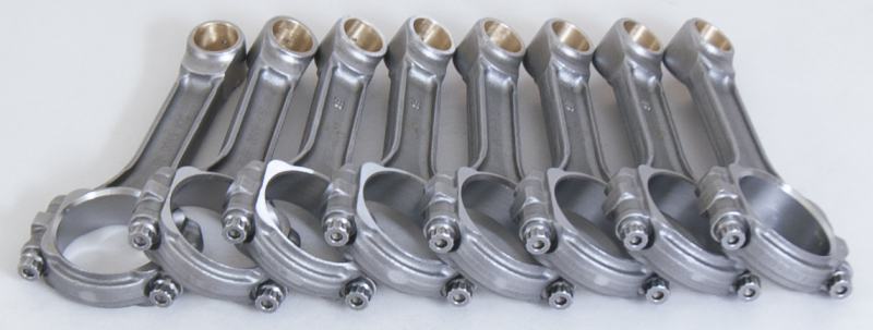 Eagle Chevrolet LS-Series I-Beam Connecting Rod 6.100in w/ 3/8in ARP 8740 (Set of 8)-thumbmail-1