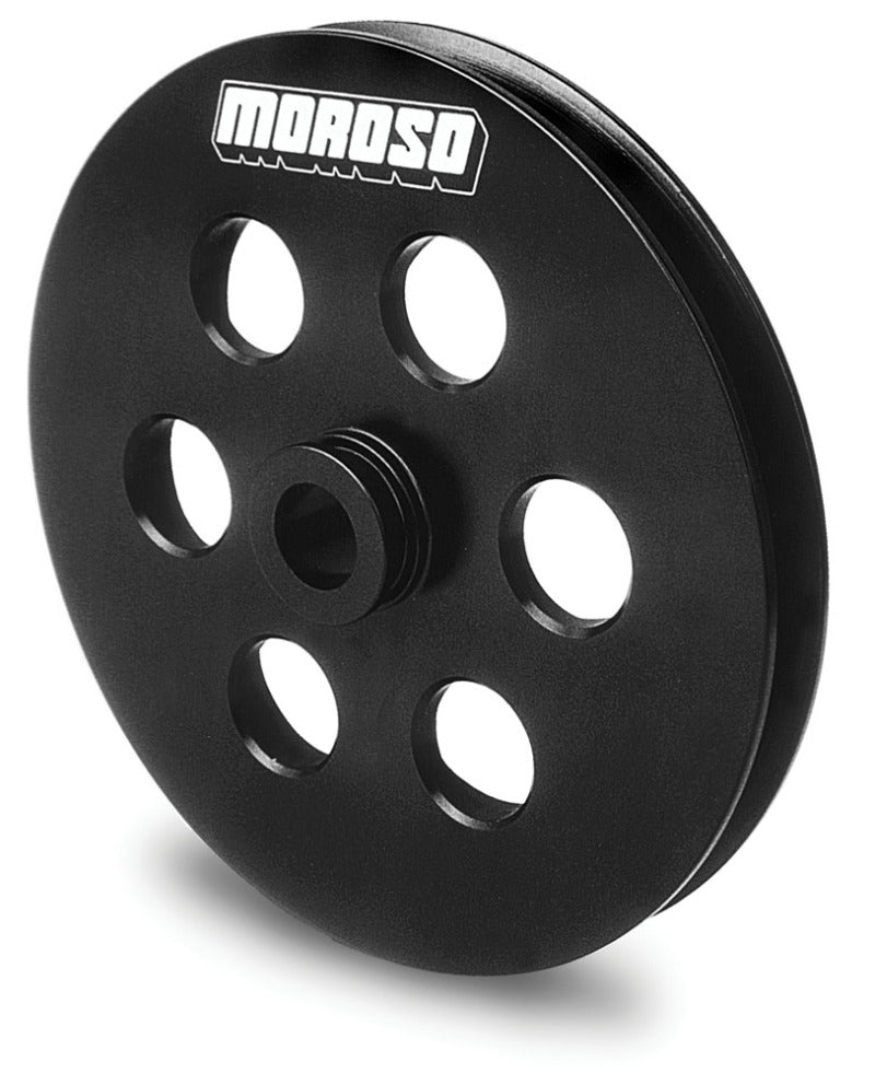 Moroso GM (Late Model) Power Steering Pulley - Single Groove - Billet Aluminum-thumbmail-1