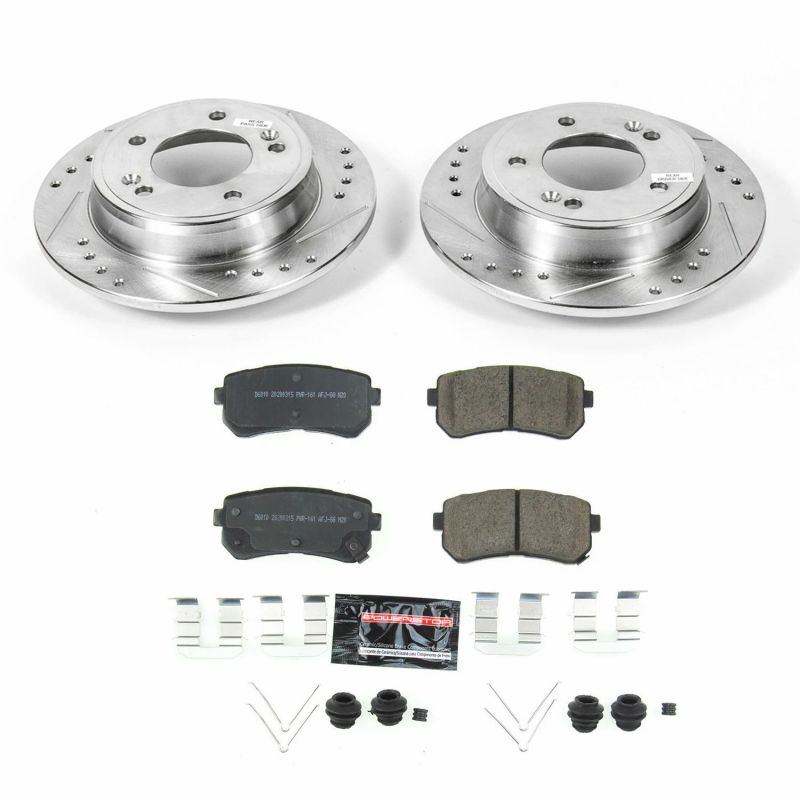 Power Stop 18-19 Hyundai Kona Rear Z23 Evolution Sport Brake Kit-thumbmail-1