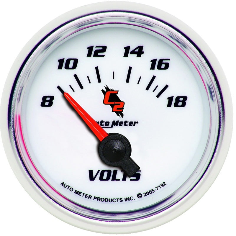 Autometer C2 2-1/16in Electric 18V Voltmeter Gauge-thumbmail-1