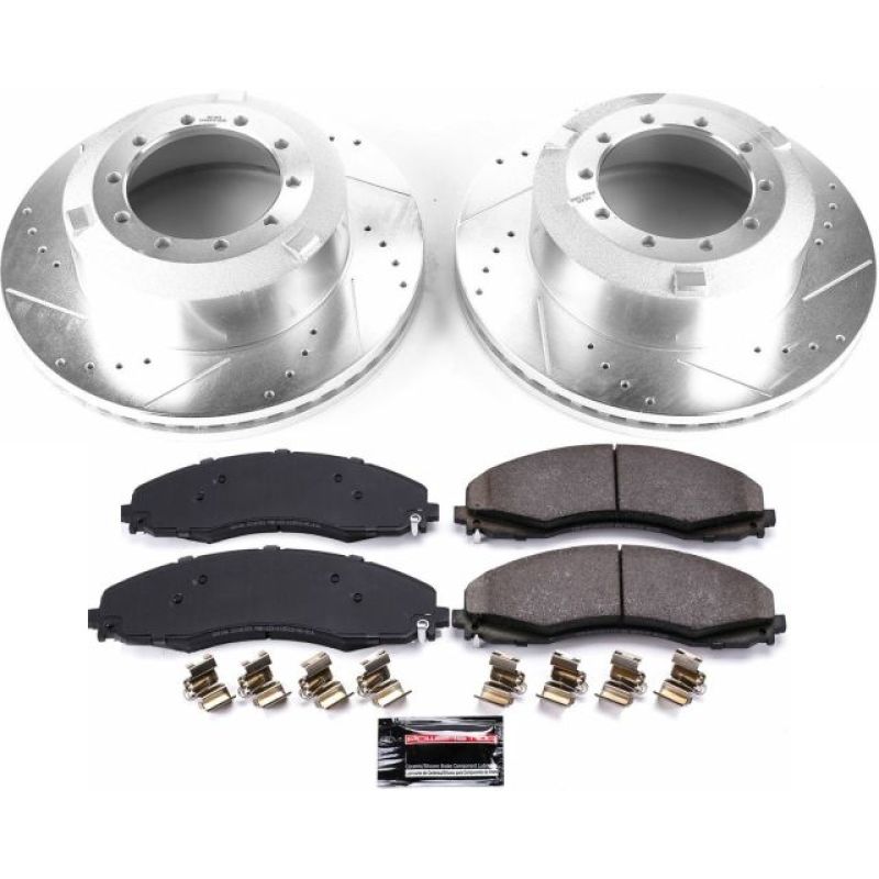 Power Stop 17-19 Ford F-450 Super Duty Rear Z36 Truck & Tow Brake Kit-thumbmail-1