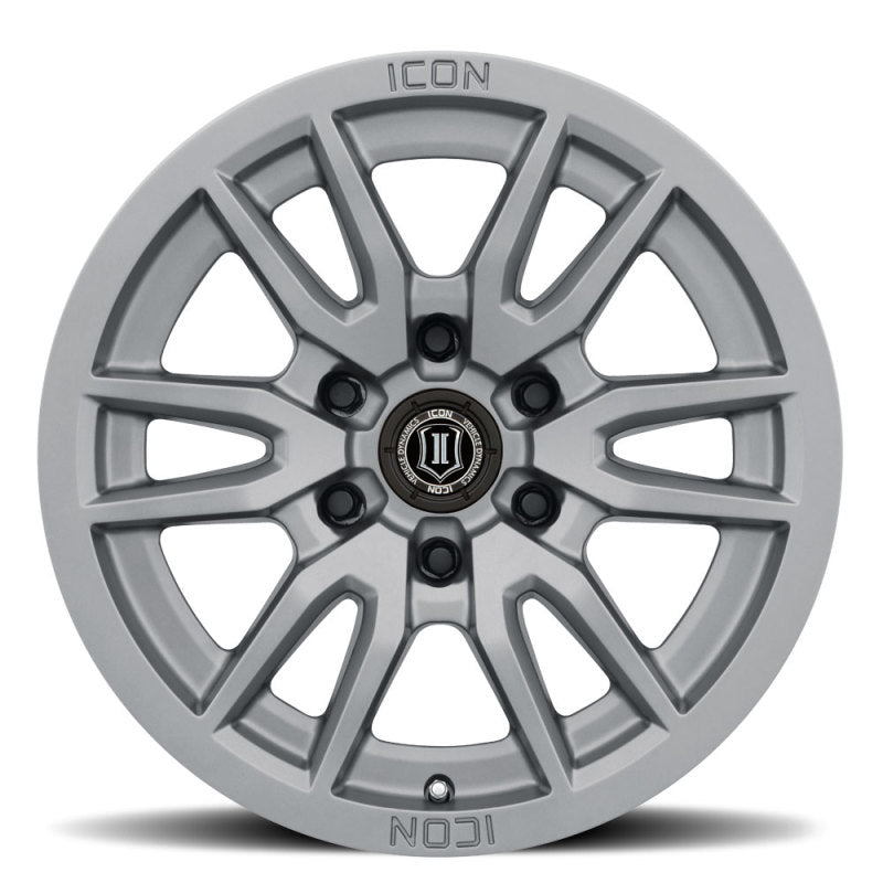 ICON Vector 6 17x8.5 6x120 0mm Offset 4.75in BS 67mm Bore Titanium Wheel-thumbmail-2