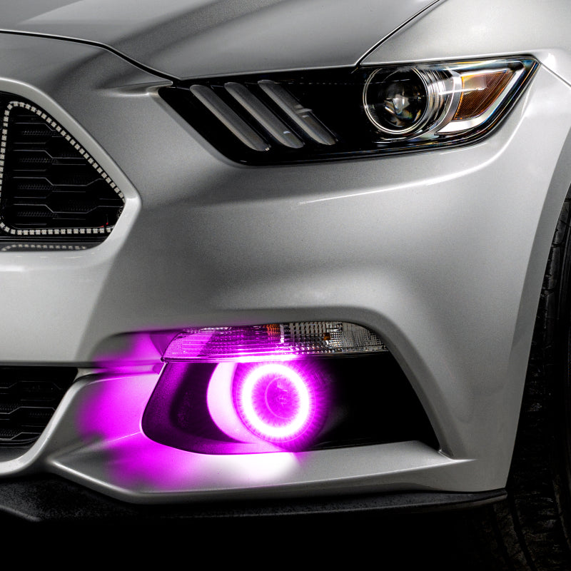 Oracle 15-17 Ford Mustang Dynamic RGB+A Projector Surface Mount Fog Light Halo Kit - ColorSHIFT-thumbmail-10