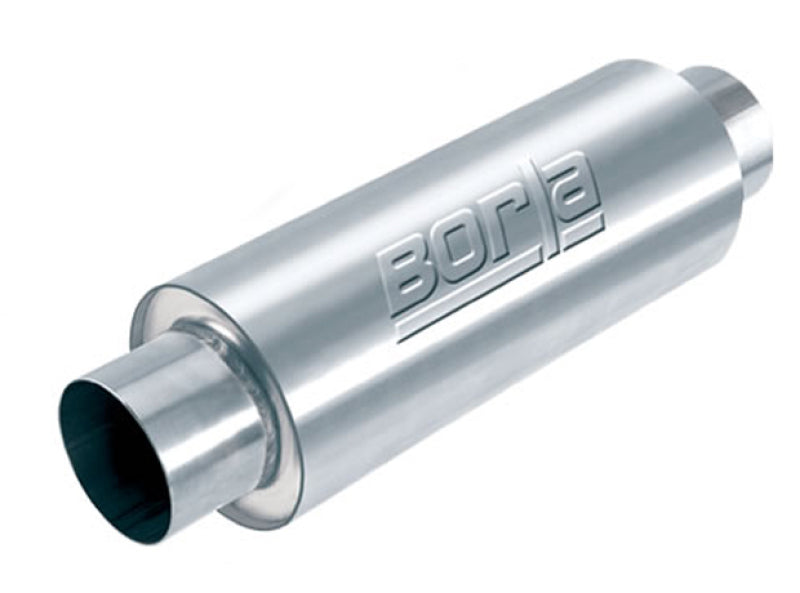 Borla XR-1 Racing Sportsman 3 inch Outlet / 3 inch Inlet Round Muffler-thumbmail-1