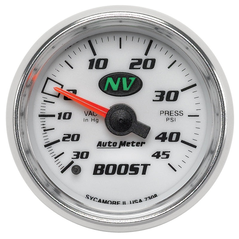 Autometer 52mm Mechanical 30 In Hg-Vac/45 PSI Vacuum / Boost Gauge-thumbmail-1