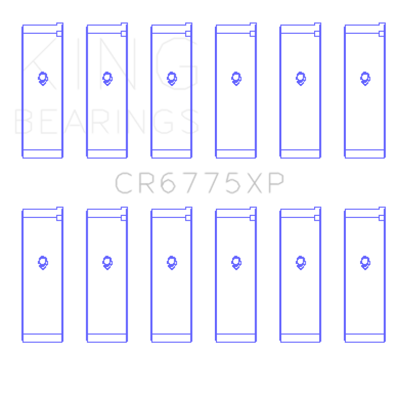 King Nissan VQ35DE (Size +.026) Performance Rod Bearing Set-thumbmail-2