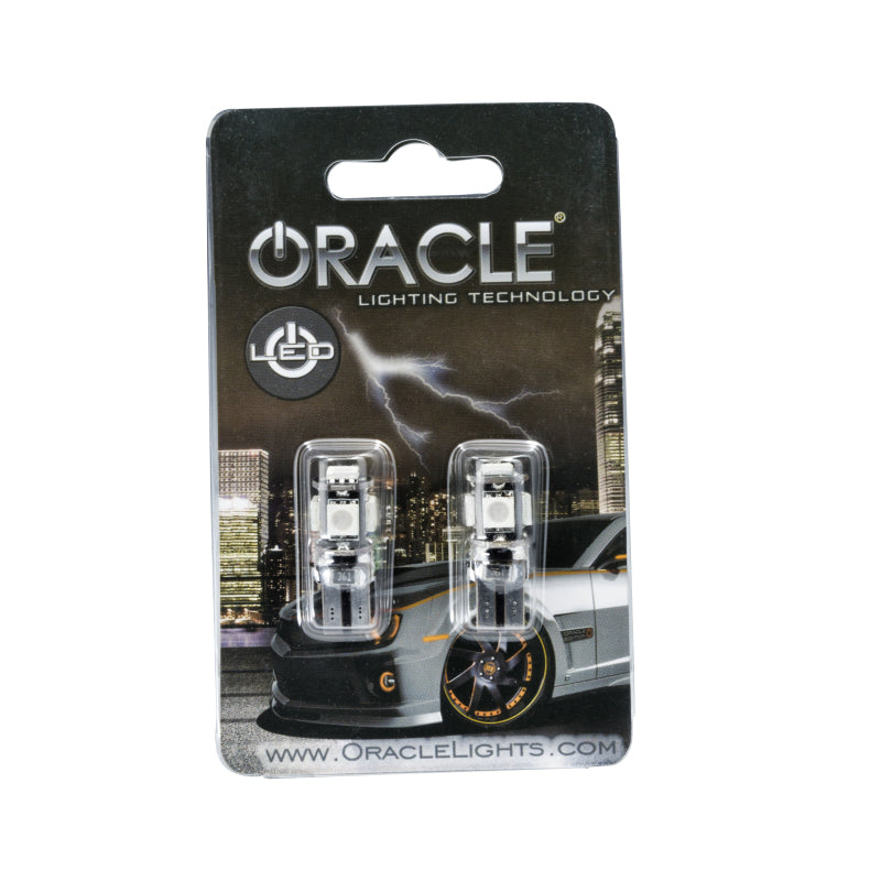 Oracle T10 5 LED 3 Chip SMD Bulbs (Pair) - Red-thumbmail-5