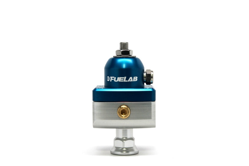 Fuelab 575 Carb Adjustable Mini FPR Blocking 1-3 PSI (1) -6AN In (2) -6AN Out - Blue-thumbmail-1