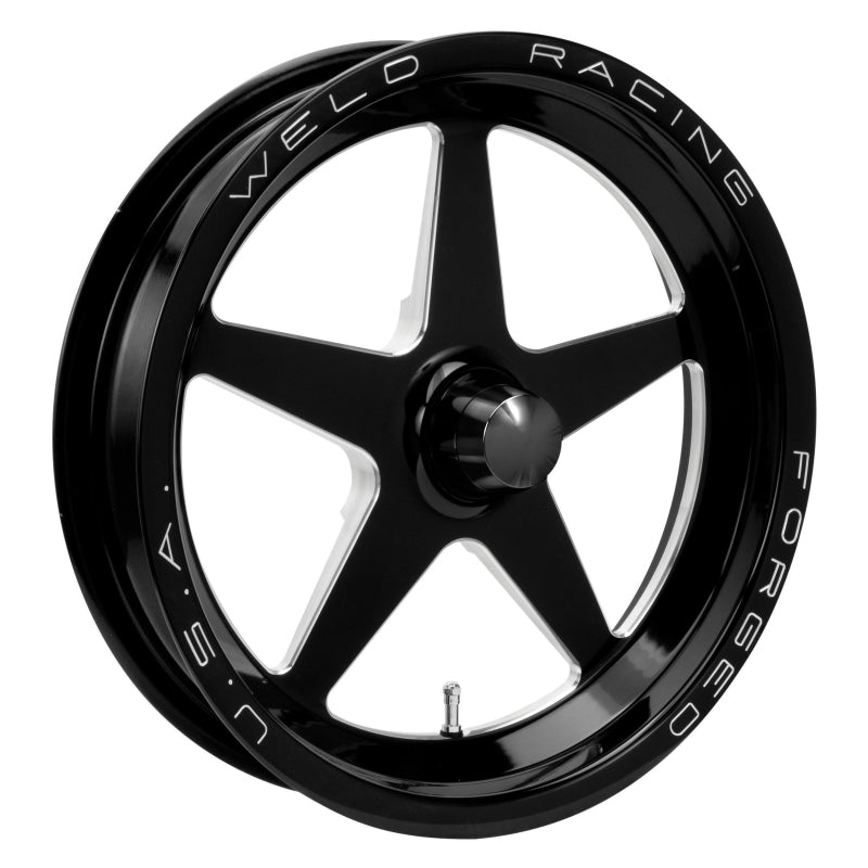 Weld Alumastar 1-Piece 17x2.25 / Anglia Spindle MT / 1.13in. BS Black Wheel - Non-Beadlock-thumbmail-1