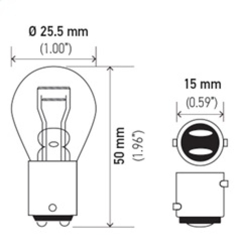 Hella Bulb 1157 12V 27/8W BAY15d S8-thumbmail-3