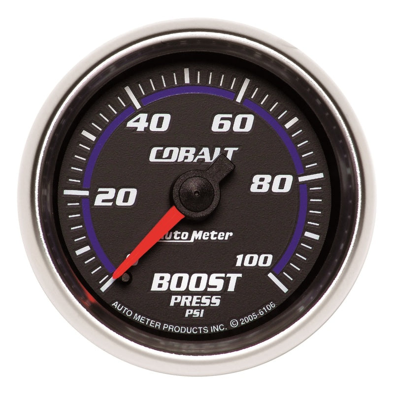Autometer Cobalt 52mm 0-100psi Mechanical Boost Gauge-thumbmail-1