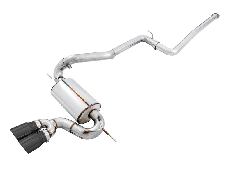 AWE Tuning Ford Focus ST Touring Edition Cat-back Exhaust - Non-Resonated - Diamond Black Tips-thumbmail-1