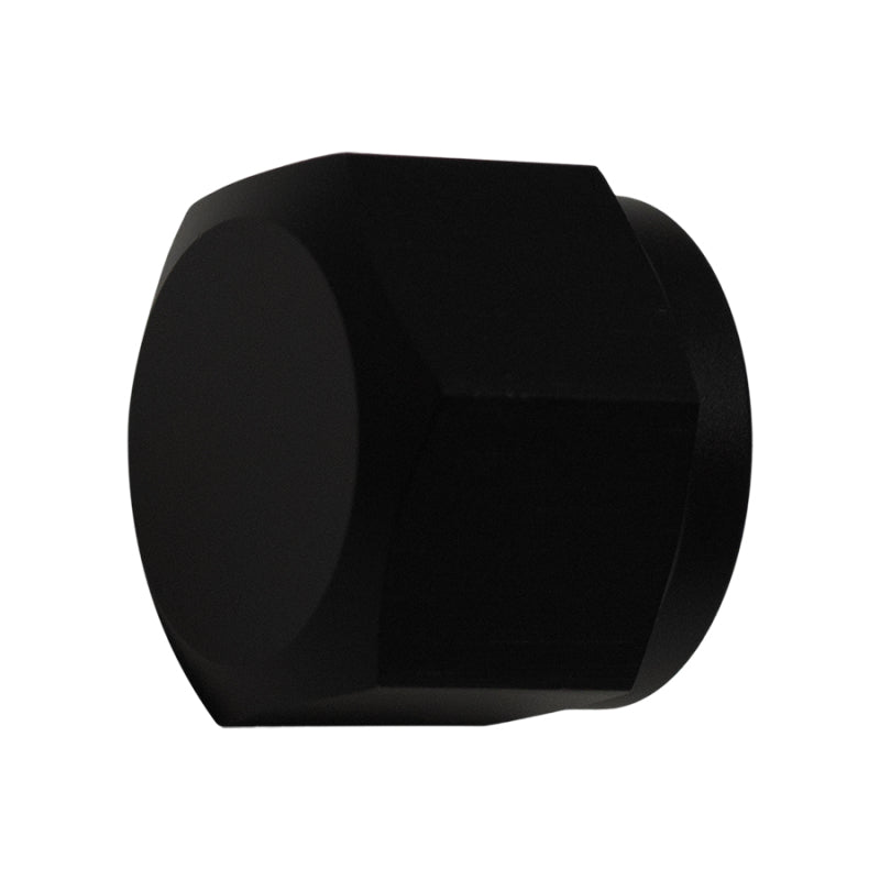 DeatschWerks 10AN Female Flare Cap - Anodized Matte Black-thumbmail-2
