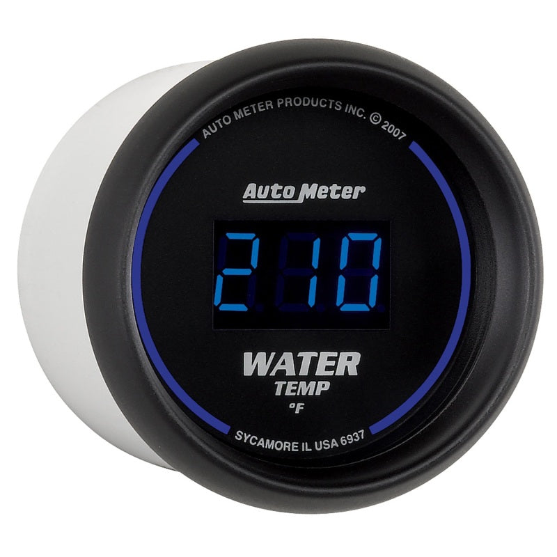 Autometer Cobalt Digital 52.4mm Black 0-300 deg F Water Temperature Gauge-thumbmail-2