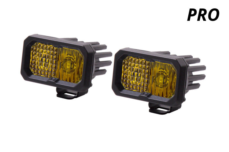 Diode Dynamics Stage Series 2 In LED Pod Pro - Yellow Combo Standard ABL (Pair)-thumbmail-5