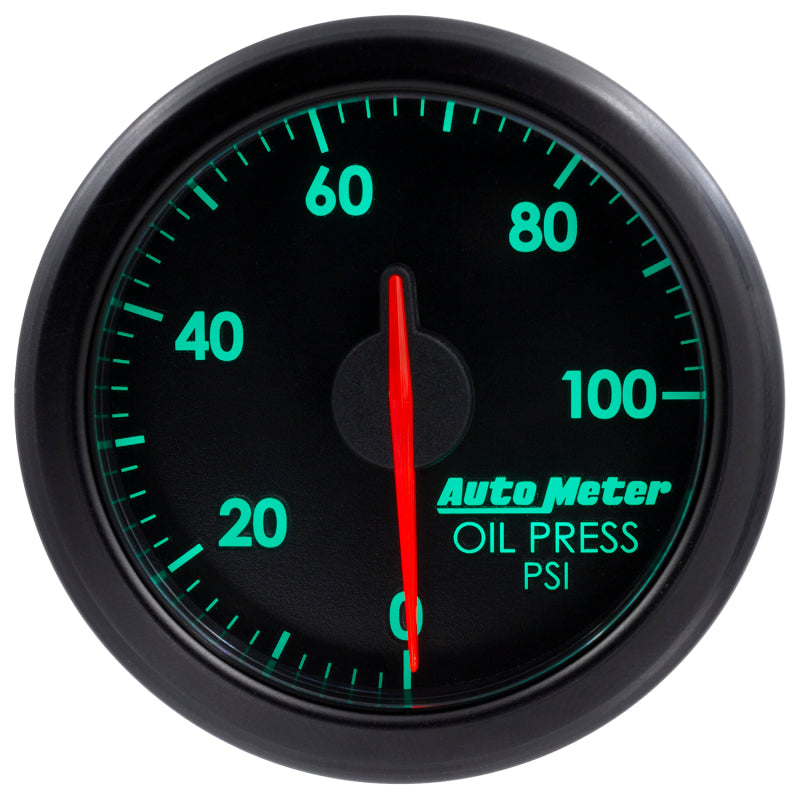 Autometer Airdrive 2-1/6in Oil Pressure Gauge 0-100 PSI - Black-thumbmail-3