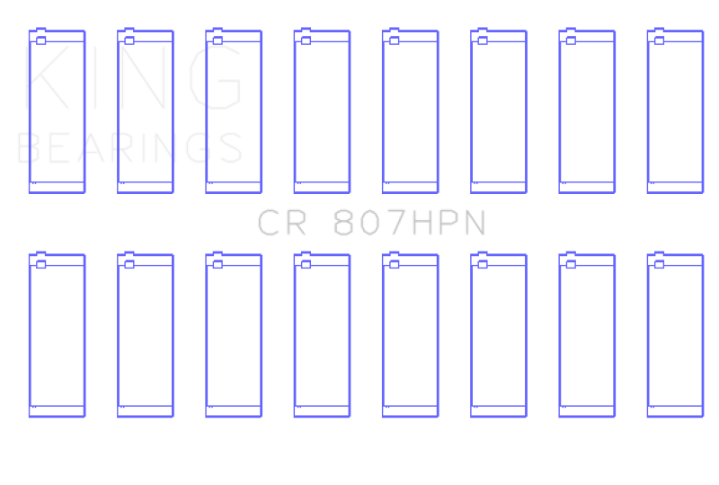 King Chevrolet SBC 307ci 350ci Gen III/IV Connecting Rod Bearing Set-thumbmail-1