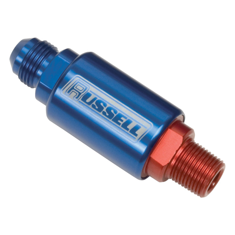 Russell Performance Red/Blue (3-1/4in Length 1-1/4in dia. -8 x 3/8in male NPT inlet/outlet)-thumbmail-2