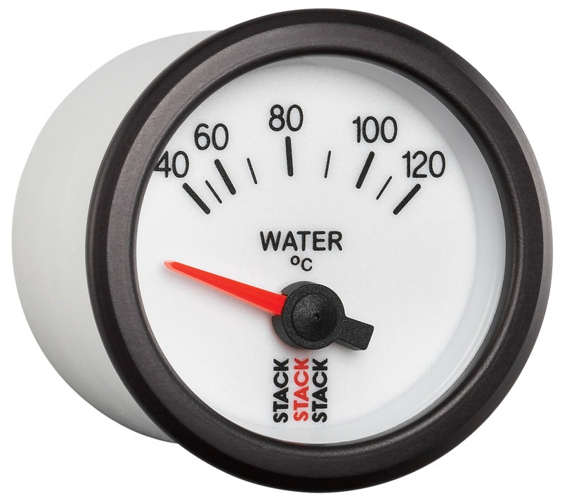 Autometer Stack 52mm 40-120 Deg C M10 Male Electric Water Temp Gauge - White-thumbmail-3