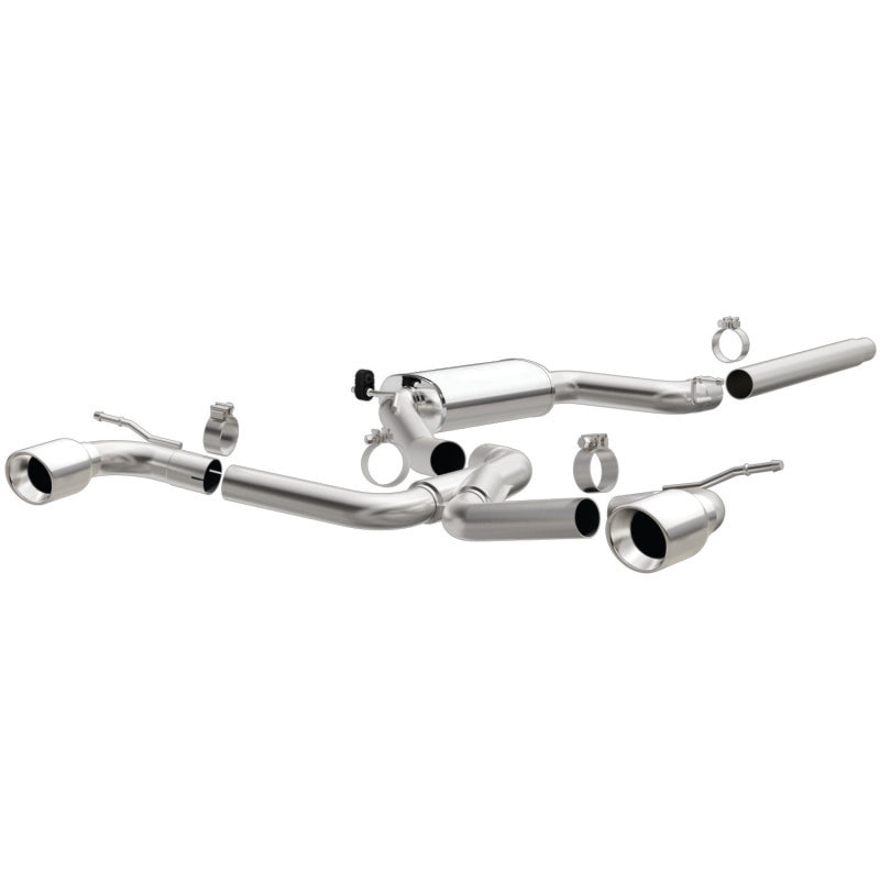 MagnaFlow SYS C/B Dual Split Rear Exit 4in Polished Tips 2015 VW GTI 2.0L Turbo-thumbmail-1