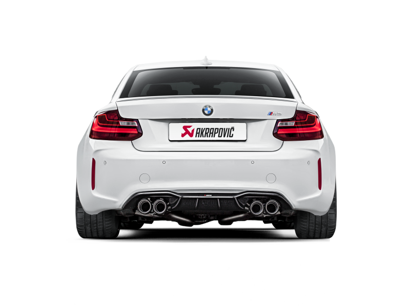 Akrapovic 16-17 BMW M2 F87 (Excl M2 Competition) Evolution Line Cat Back (Titanium) w/Carbon Tips-thumbmail-4