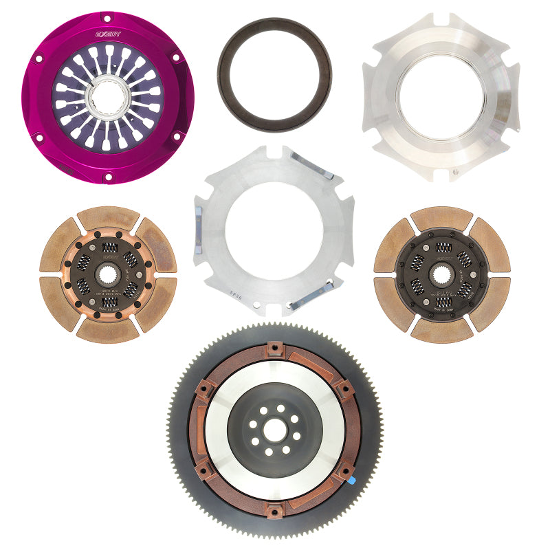 Exedy 2004-2014 Subaru Impreza WRX STI H4 Hyper Twin Cerametallic Clutch Sprung Disc Pull Type-thumbmail-4