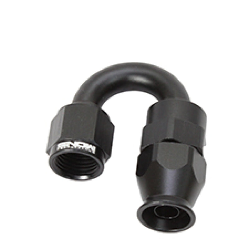 Snow -6AN 180 Degree PTFE Hose End (Black)-thumbmail-2