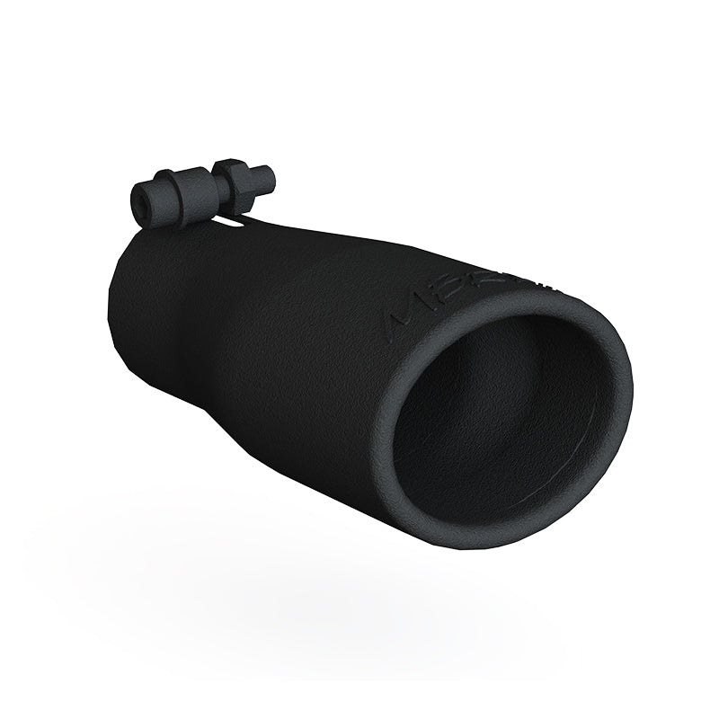 MBRP Universal Tip 2.5 O.D. Oval End 3.75 Inlet 10in length - Black Finish-thumbmail-2