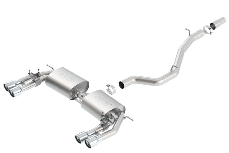 Borla 13-15 Audi S3 S-Type Dual Round Rolled Catback Exhaust-thumbmail-1