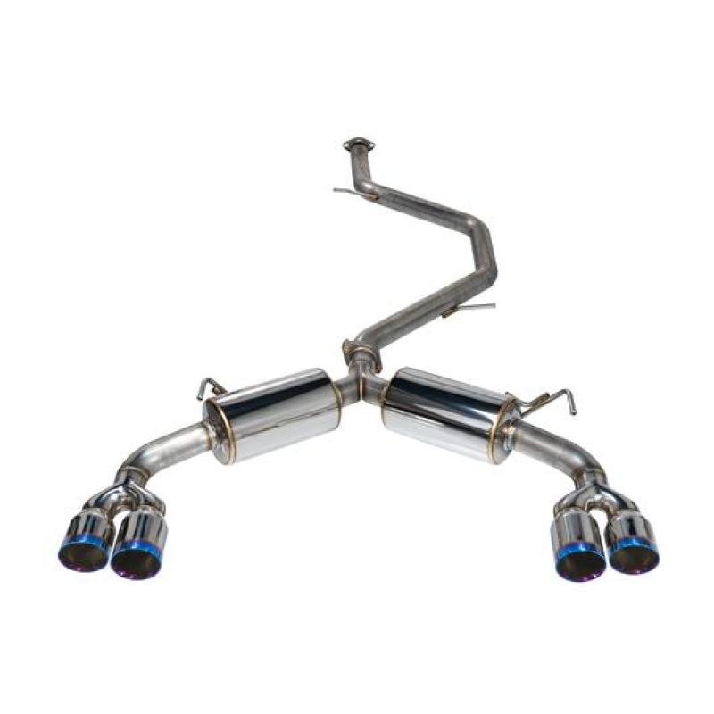 Remark 2019+ Toyota Corolla Hatchback Quad-Exit Cat-Back Exhaust Burnt Stainless Steel-thumbmail-1