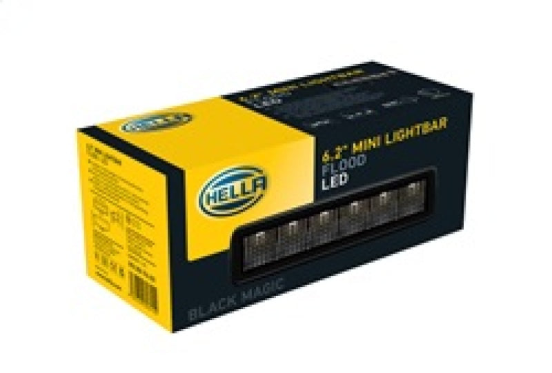 Hella Universal Black Magic 6 L.E.D. Mini Light Bar - Flood Beam-thumbmail-13