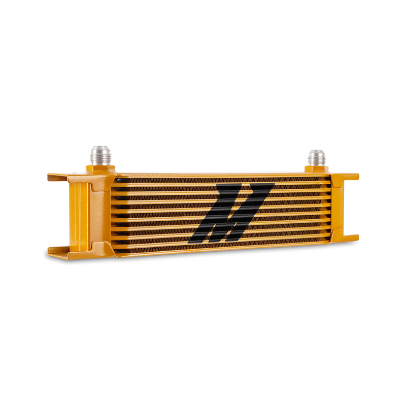 Mishimoto Universal -8AN 10 Row Oil Cooler - Gold-thumbmail-4
