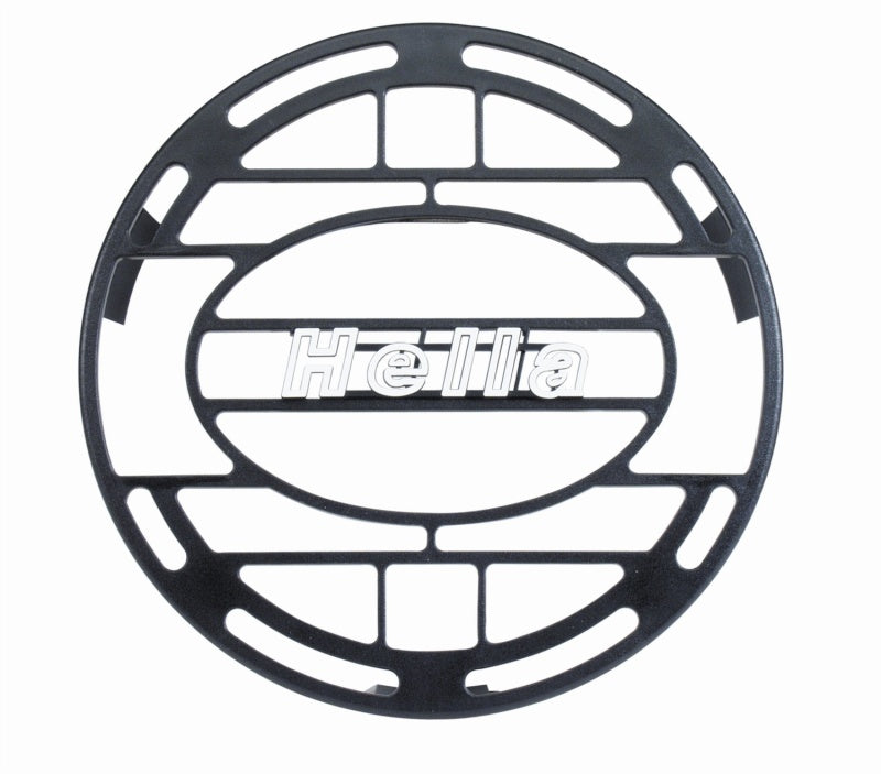Hella Stone Shield Round Plastic Black Hella Logo Light Cover-thumbmail-3
