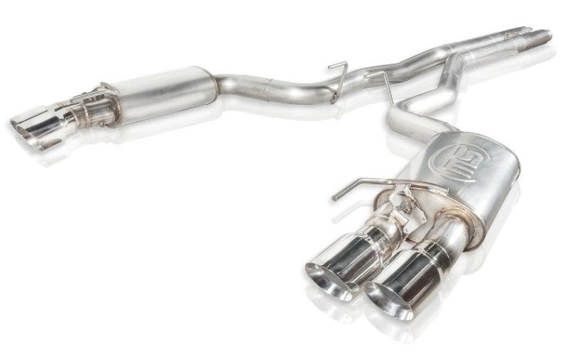 Stainless Works 2018+ Ford Mustang GT 3in Legend Series Catback H-Pipe w/Active Valves & Quad Tips-thumbmail-1