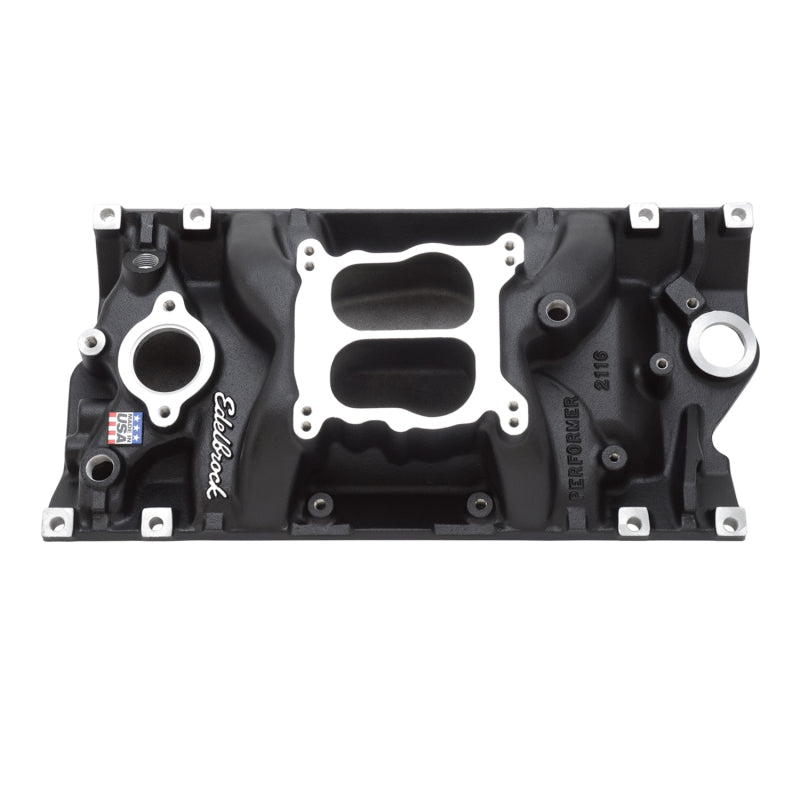 Edelbrock Intake SBC Performer Vortec Black-thumbmail-2