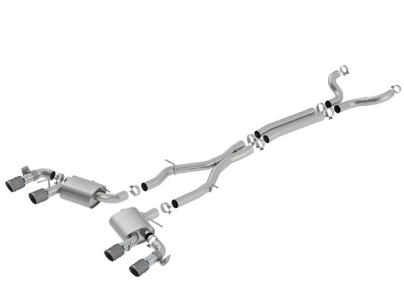 Borla 17-18 Chevrolet Camaro ZL1 6.2L V8 Atak Catback Exhaust w/ Dual Mode Valves CF Black Anod-thumbmail-1