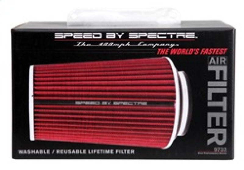 Spectre Adjustable Conical Air Filter 9-1/2in. Tall (Fits 3in. / 3-1/2in. / 4in. Tubes) - Red-thumbmail-10