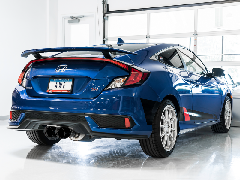 AWE Tuning 17+ Honda Civic SI 1.5L / Type R 2.0L Turbo Triple-to-Dual Tip Conversion Kit-thumbmail-3