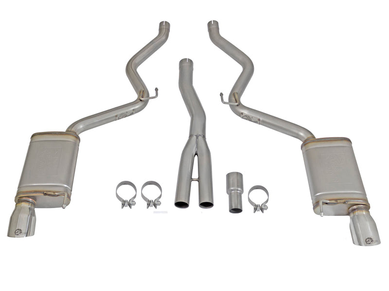 aFe MACHForce XP Exhausts Cat-Back SS-304 EXH w/ Polished Tips 15-16 Ford Mustang EcoBoost 2.3L (t)-thumbmail-3