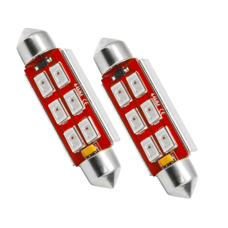 Oracle 44MM 6 LED 3-Chip Festoon Bulbs (Pair) - Green-thumbmail-2