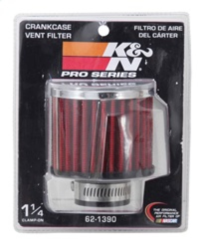 K&N 1.25in Flange ID x 3in OD x 2.5in H Rubber Base Crankcase Vent Filter-thumbmail-10