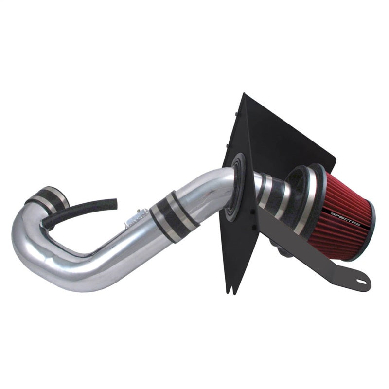 Spectre 05-09 Ford Mustang V6-4.0L F/I Air Intake Kit - Clear Anodized w/Red Filter-thumbmail-2