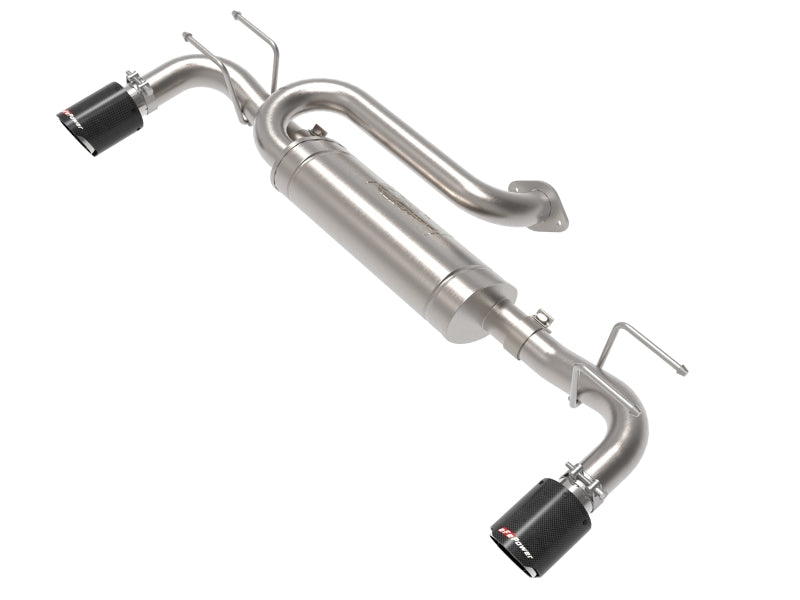 aFe 19-22 Mazda 3 L4 2.5L Takeda 3in to 2-1/2in 304 SS Axle-Back Exhaust w/ Carbon Fiber Tip-thumbmail-1
