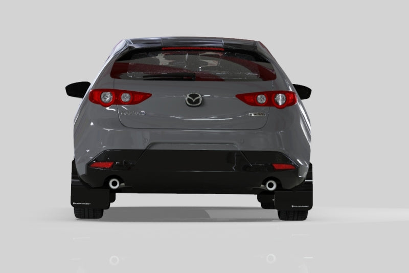 Rally Armor 19-22 Mazda3 GT Sport Hatch Black UR Mud Flap w/ Red Logo-thumbmail-4