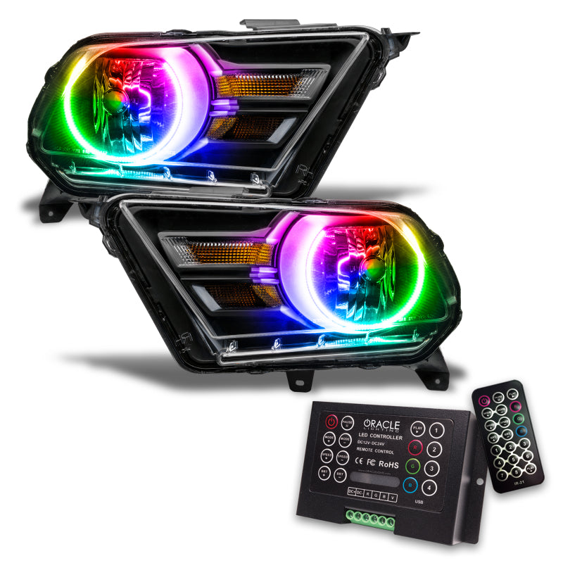 Oracle 10-14 Ford Mustang HL (Non-HID) - ColorSHIFT w/ 2.0 Controller-thumbmail-3